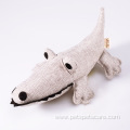 Linen Crocodile Dog Toy with Sound